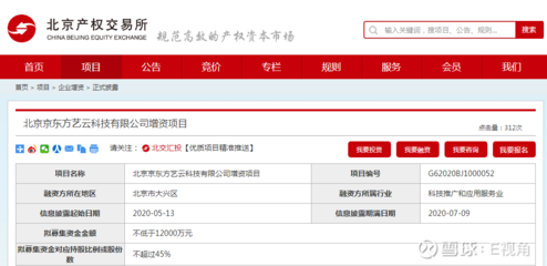 京東方旗下科技公司增資項目掛牌北交所，聚焦計算機軟硬件及輔助設備領域